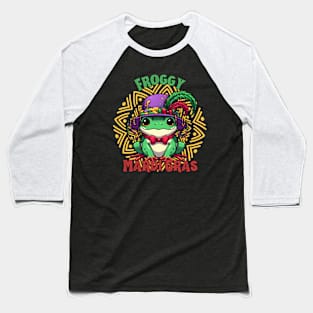 Froggy mardi gras Baseball T-Shirt